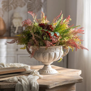 Antique Iron Art Flower Vase – French Romantic Decor